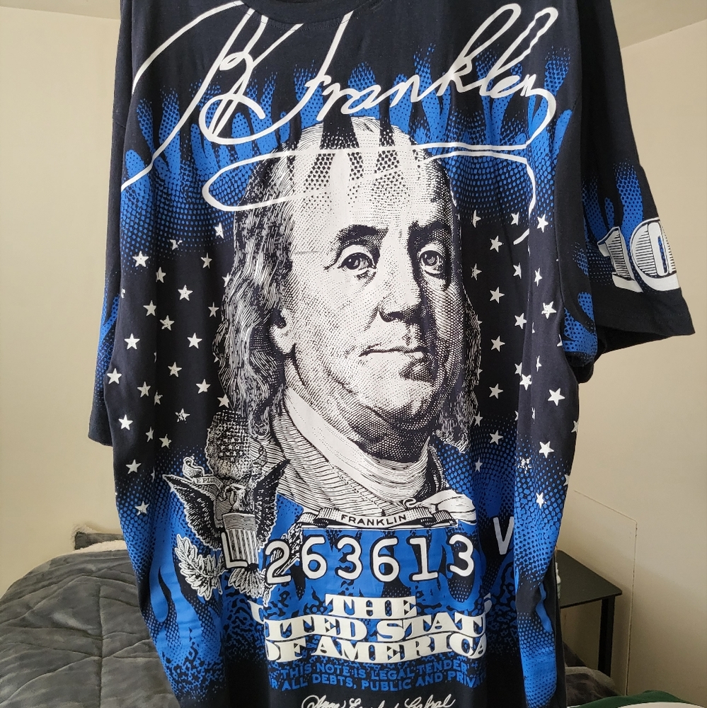 Ben Franklin Hundred dollar bill shirt by Contender